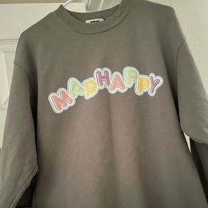Madhappy Crewneck
Size M
worn once no stains small hole on back (pictured)